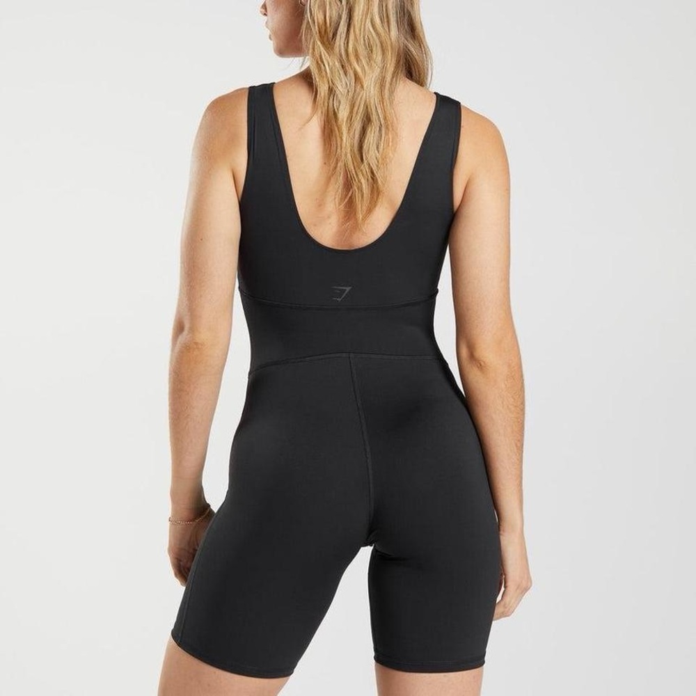 Black gymshark workout romper